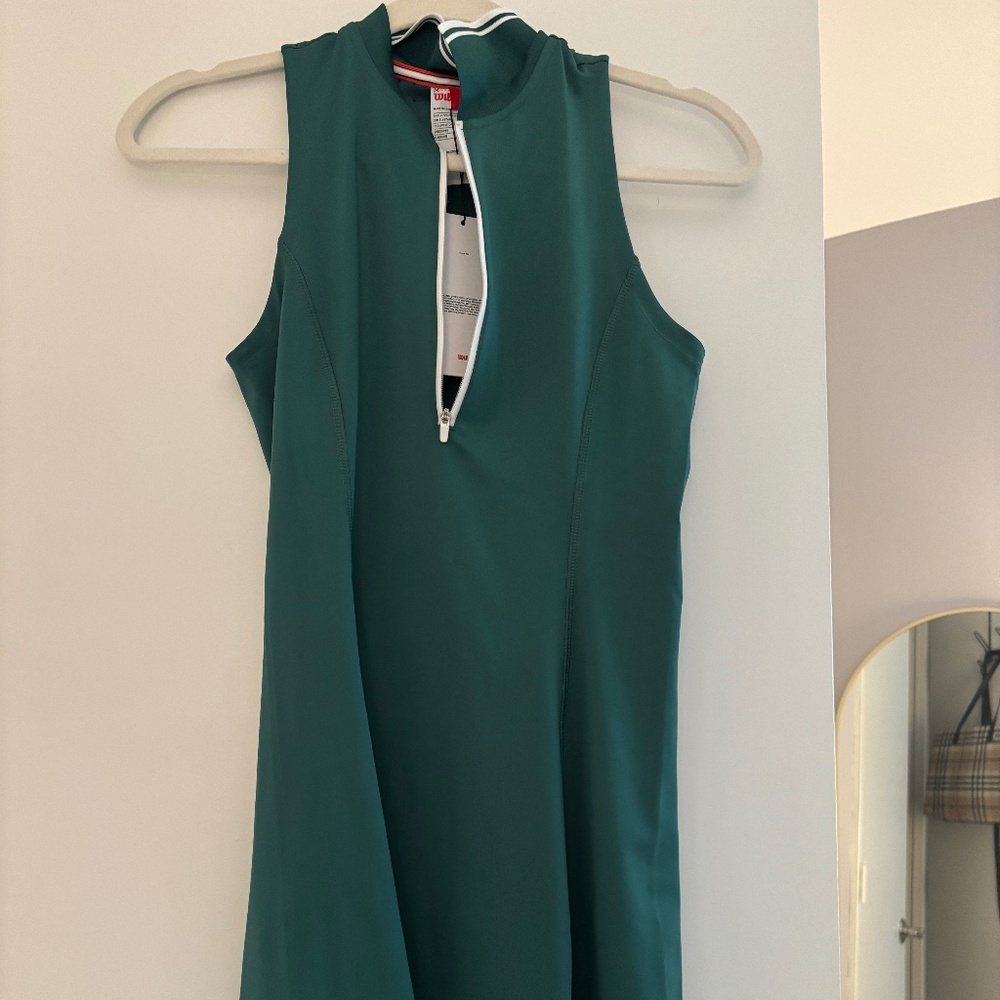 Green Tennis Dress with Shorts